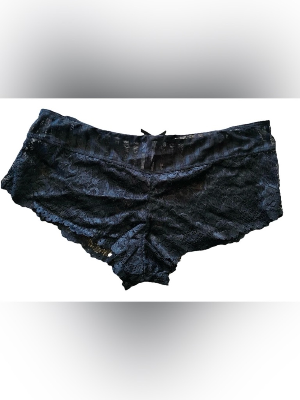Barbra Lingerie Black Lace Boyshort Panty Plus Size 1X/2X BLW6014-BLK NWT sexy
